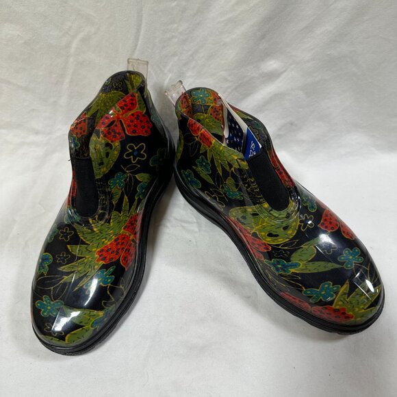 Sloggers Lovely Short Waterproof Rain Boots - Mid Summer Black - Picture 3 of 4